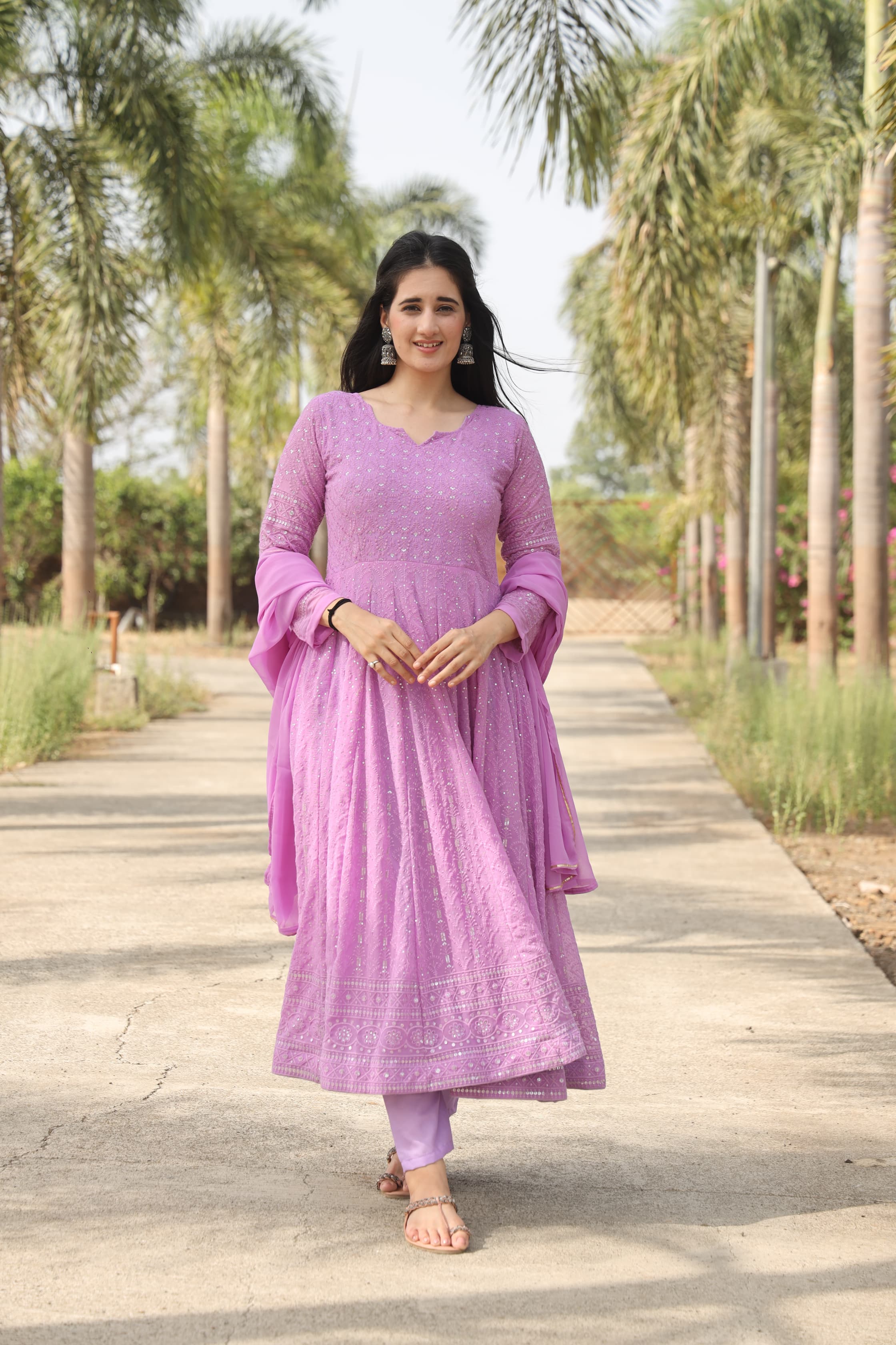 AADHYA PURPLE ANARKALI SUIT SET-01