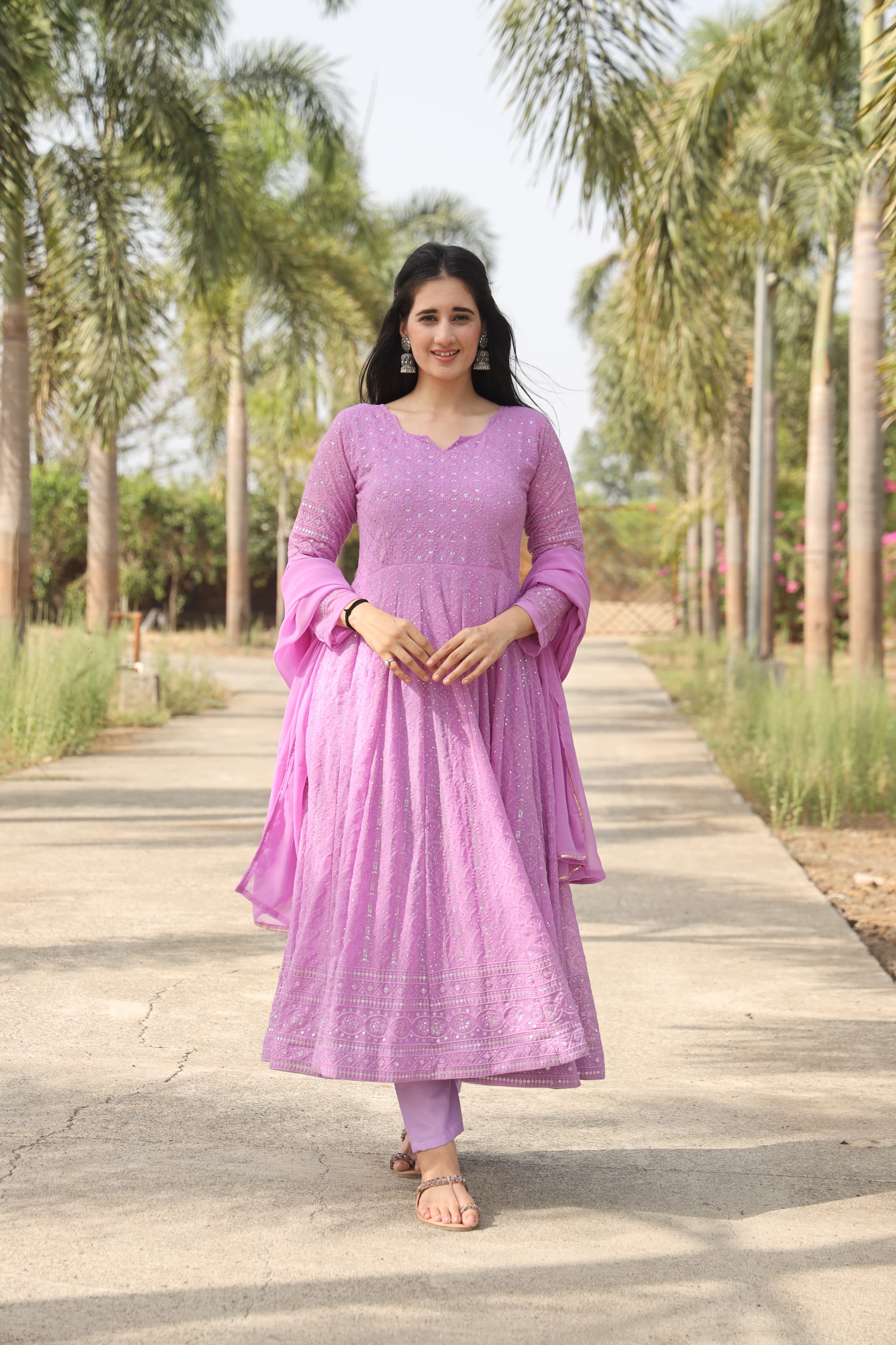 AADHYA PURPLE ANARKALI SUIT SET-01