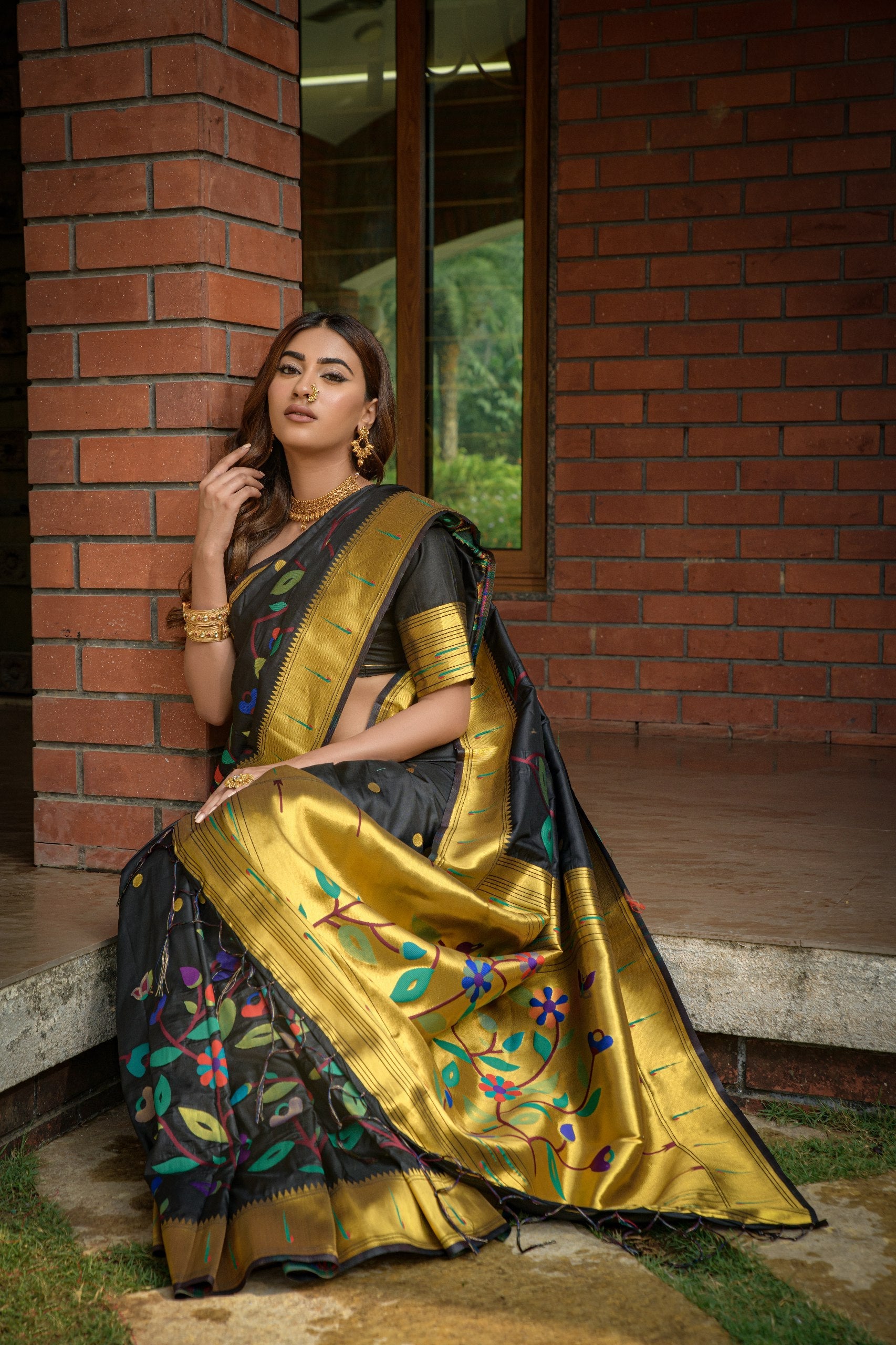 *Butterfly paithani ❤️ Paithani Pure silk handloom saree with Pure Jari 🔥