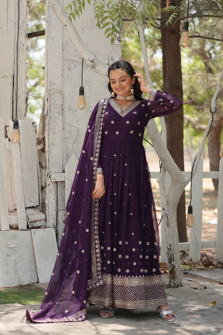 AMEE'S NEW GOWN-WITH-DUPATTA COLLECTION LW-9186