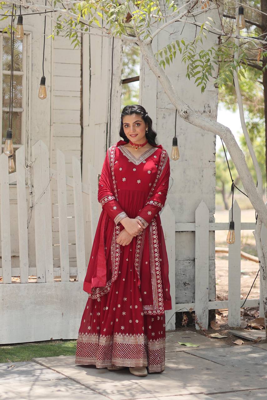 AMEE'S NEW GOWN-WITH-DUPATTA COLLECTION LW-9186