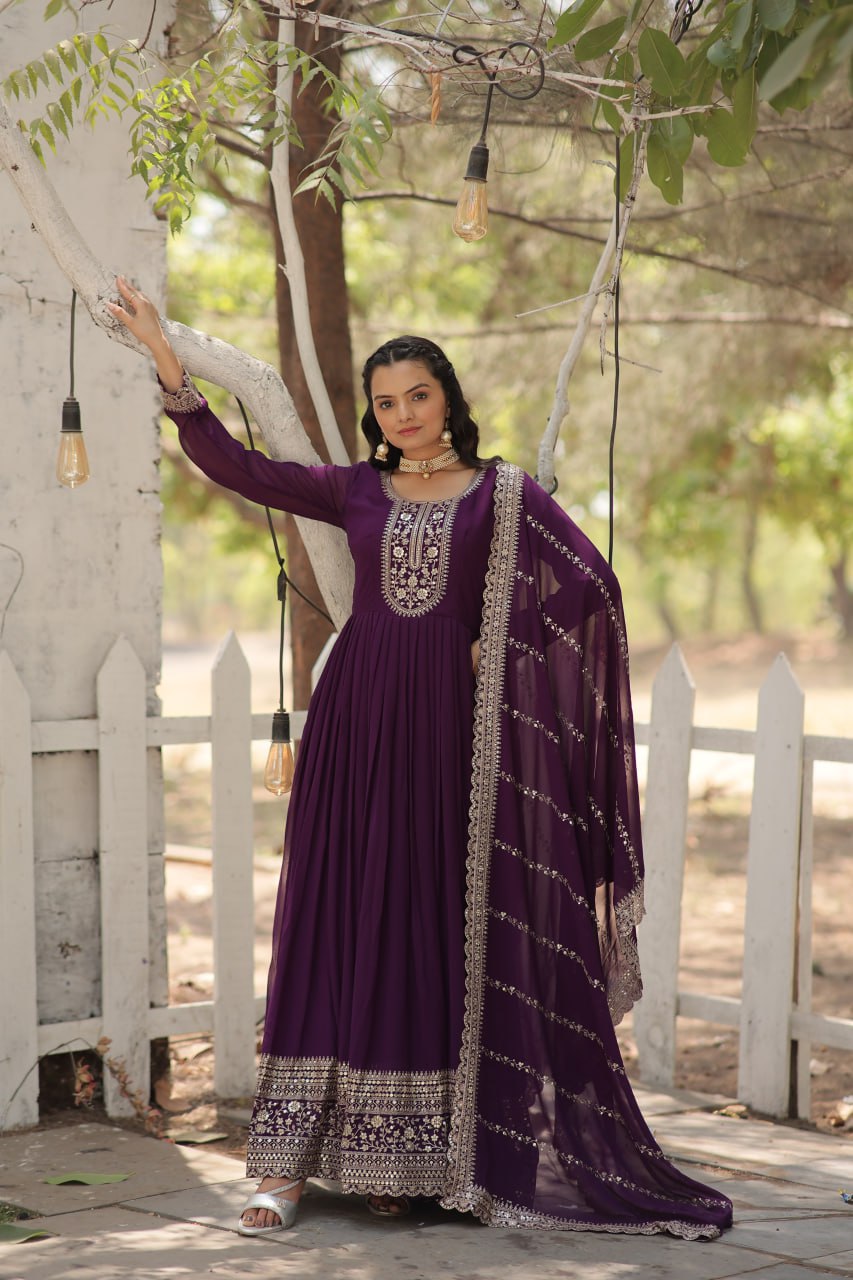 pilaki's GOWN-WITH-DUPATTA COLLECTIONS LW-9179