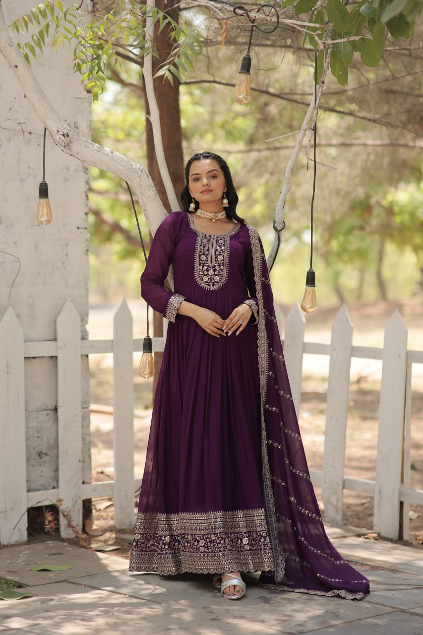 pilaki's GOWN-WITH-DUPATTA COLLECTIONS LW-9179