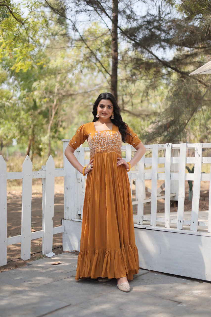 Partywear Embroidered Work GOWN KA-1109